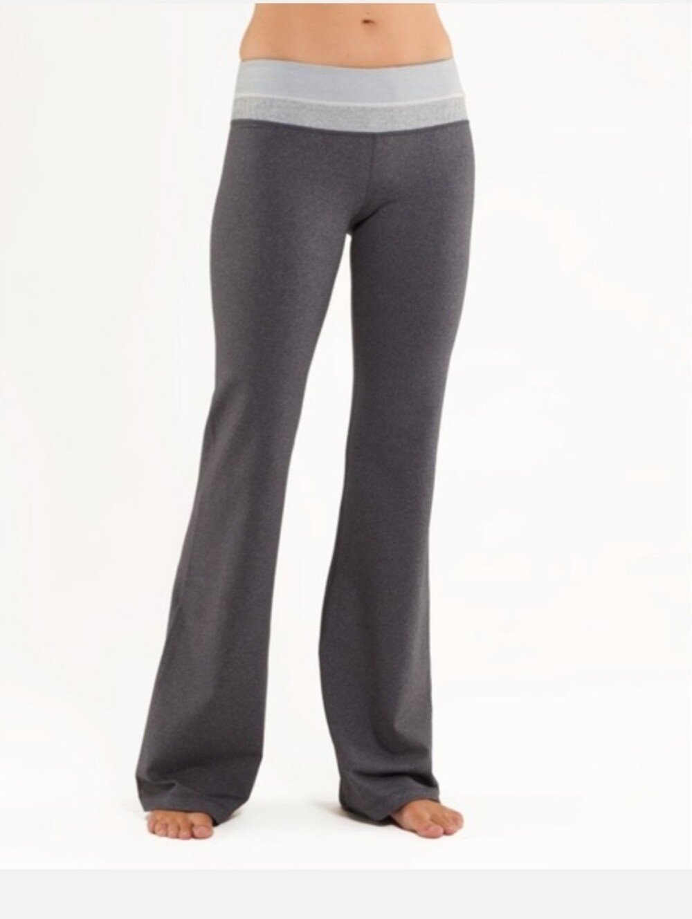 Lululemon Reversible Wide Leg Leggings Flared Active Pants Dark Gray